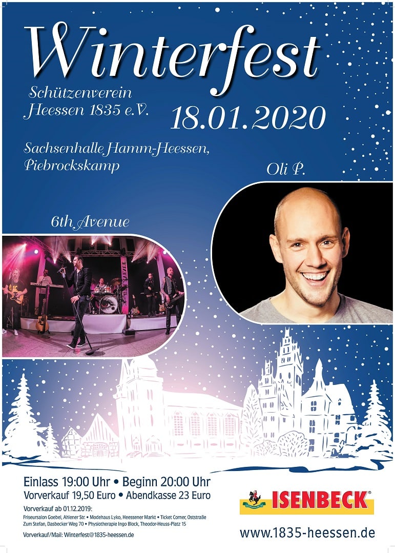 Werbeplakat Winterfest Heessen 2020